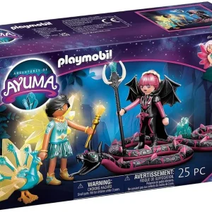 Playmobil Adventures of Ayuma Crystal Fairy en Bat Fairy met totemdieren – 70803